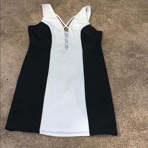 Black and white dress